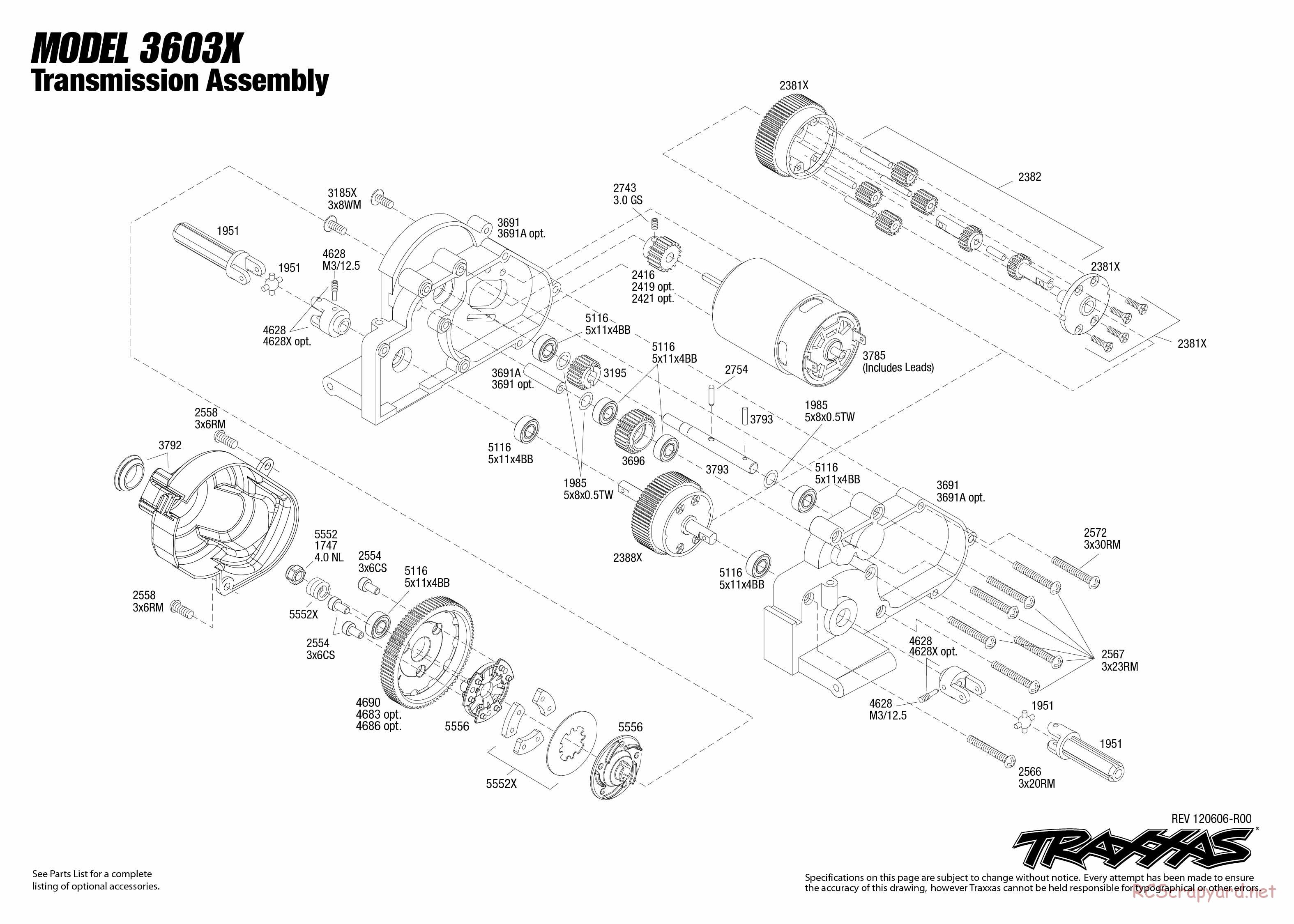 Traxxas - Monster Jam - Grave Digger 30th Anniversary Special - Exploded Views - Page 1