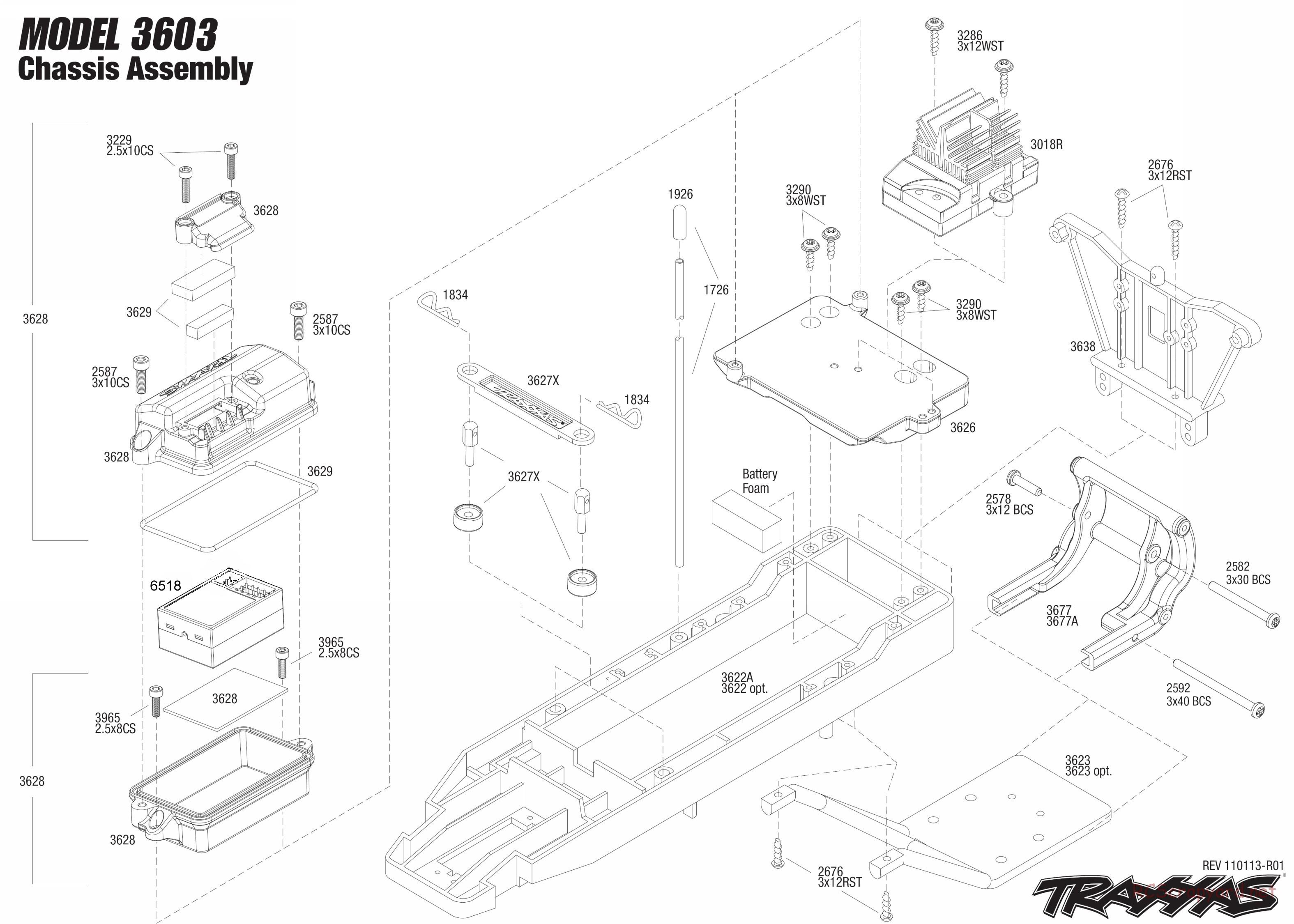 Traxxas - Monster Jam - Grave Digger 30th Anniversary Special - Exploded Views - Page 4