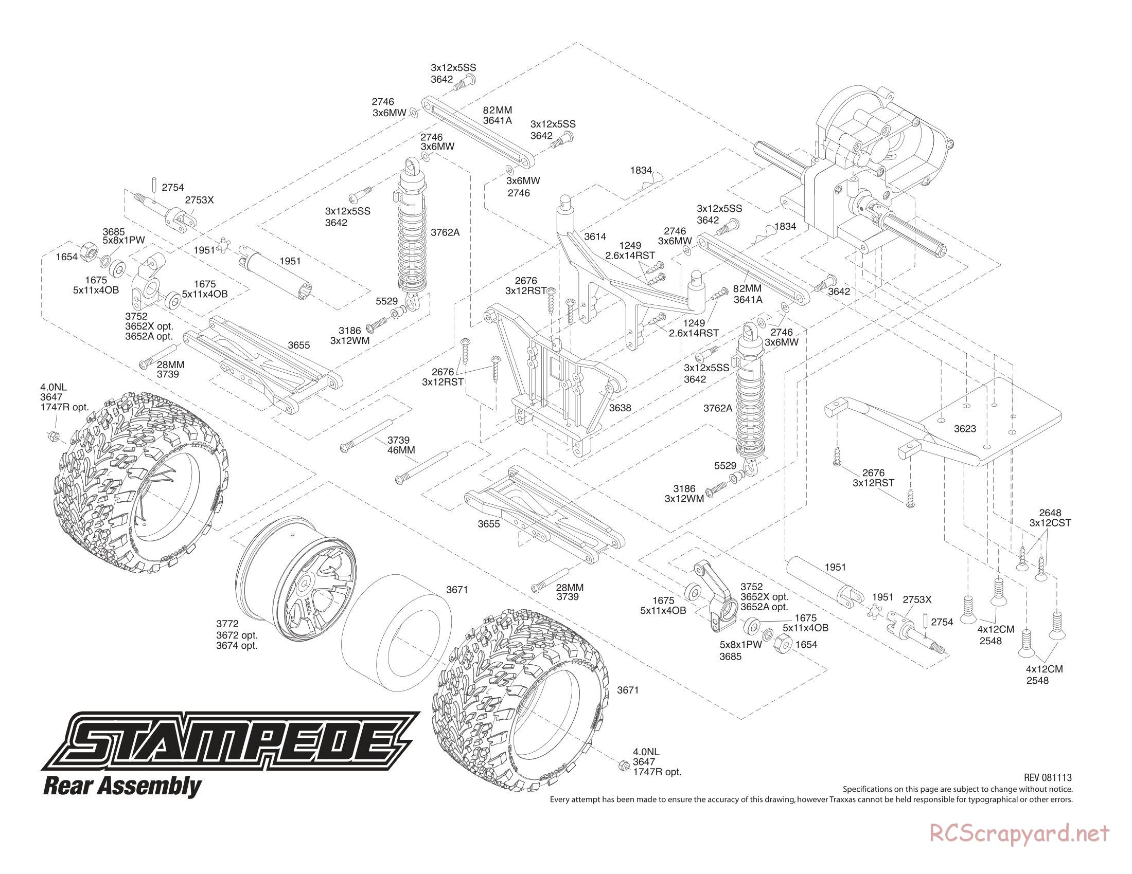 Traxxas - Stampede XL-5 - Exploded Views - Page 3