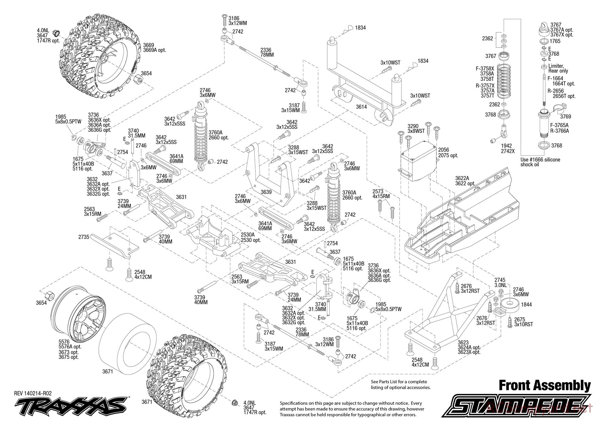 Traxxas - Stampede XL-5 - Exploded Views - Page 2