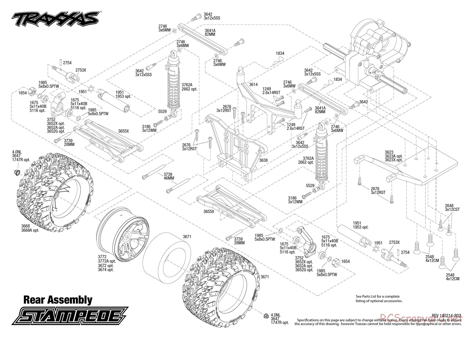Traxxas - Stampede XL-5 - Exploded Views - Page 3