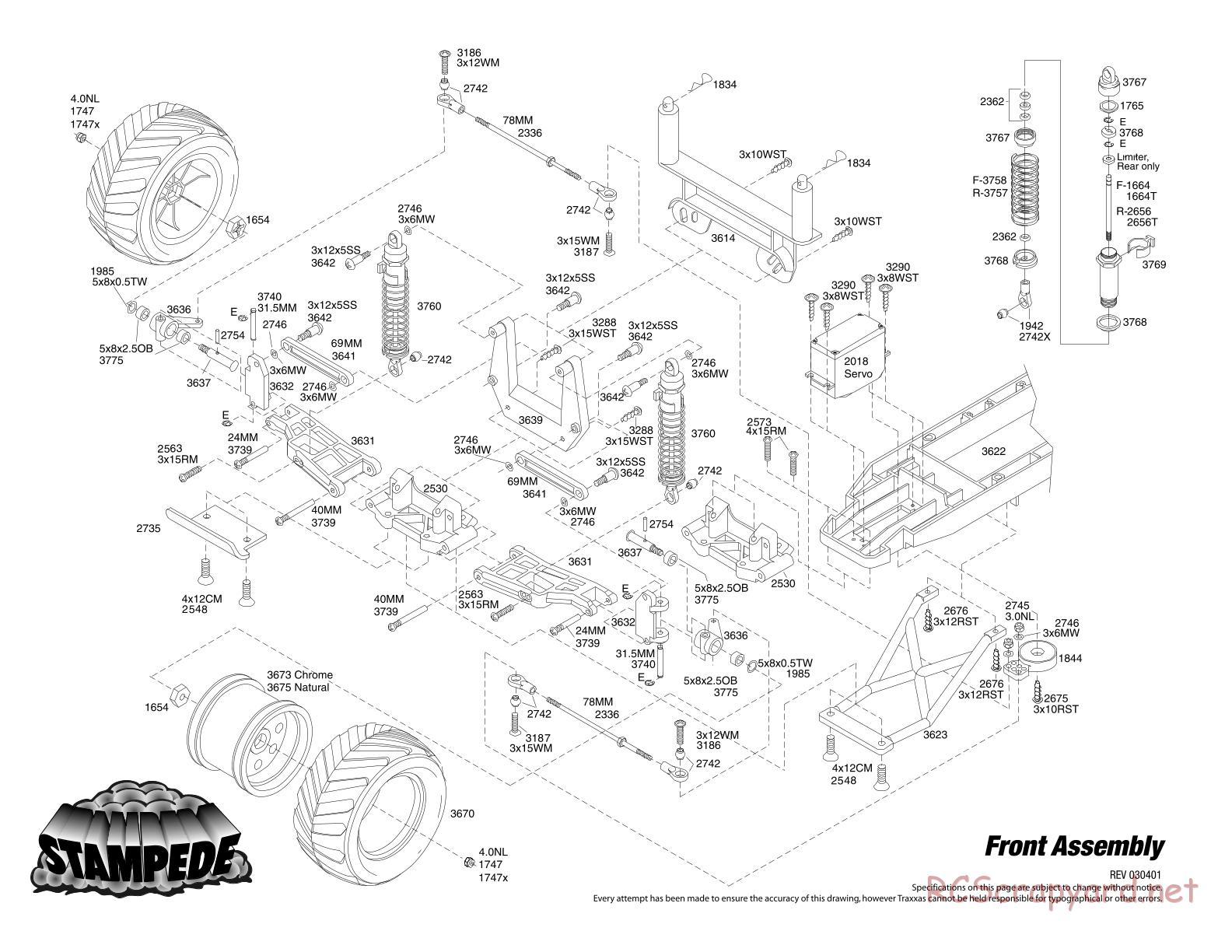 Traxxas - Stampede XL-1 - Exploded Views - Page 2
