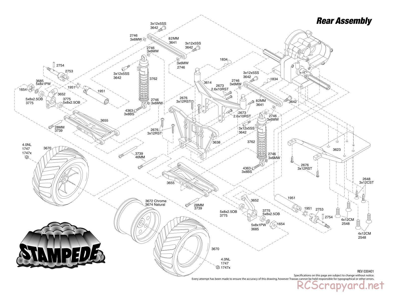 Traxxas - Stampede XL-1 - Exploded Views - Page 3