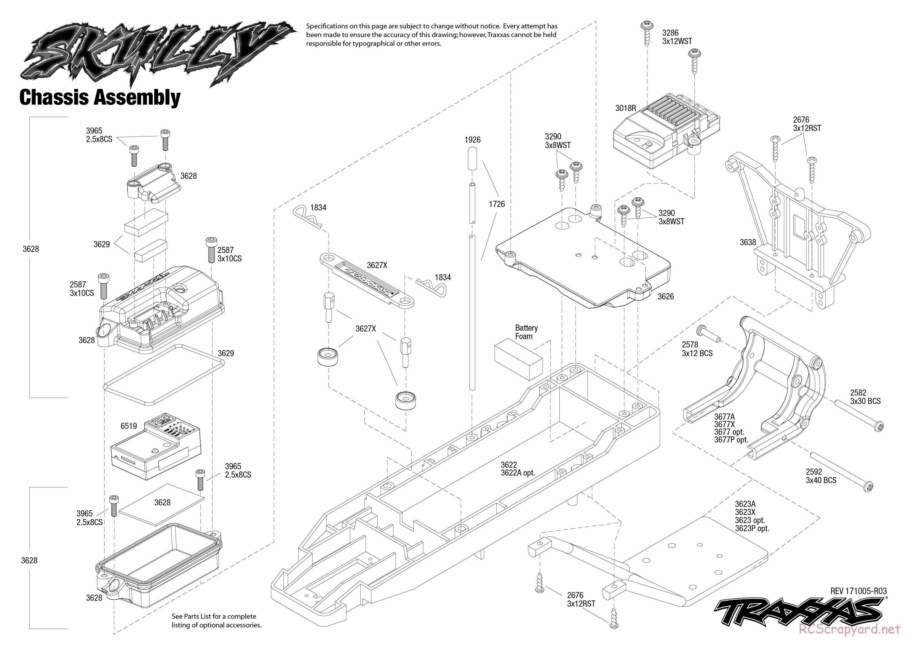Traxxas - Skully - Exploded Views - Page 1