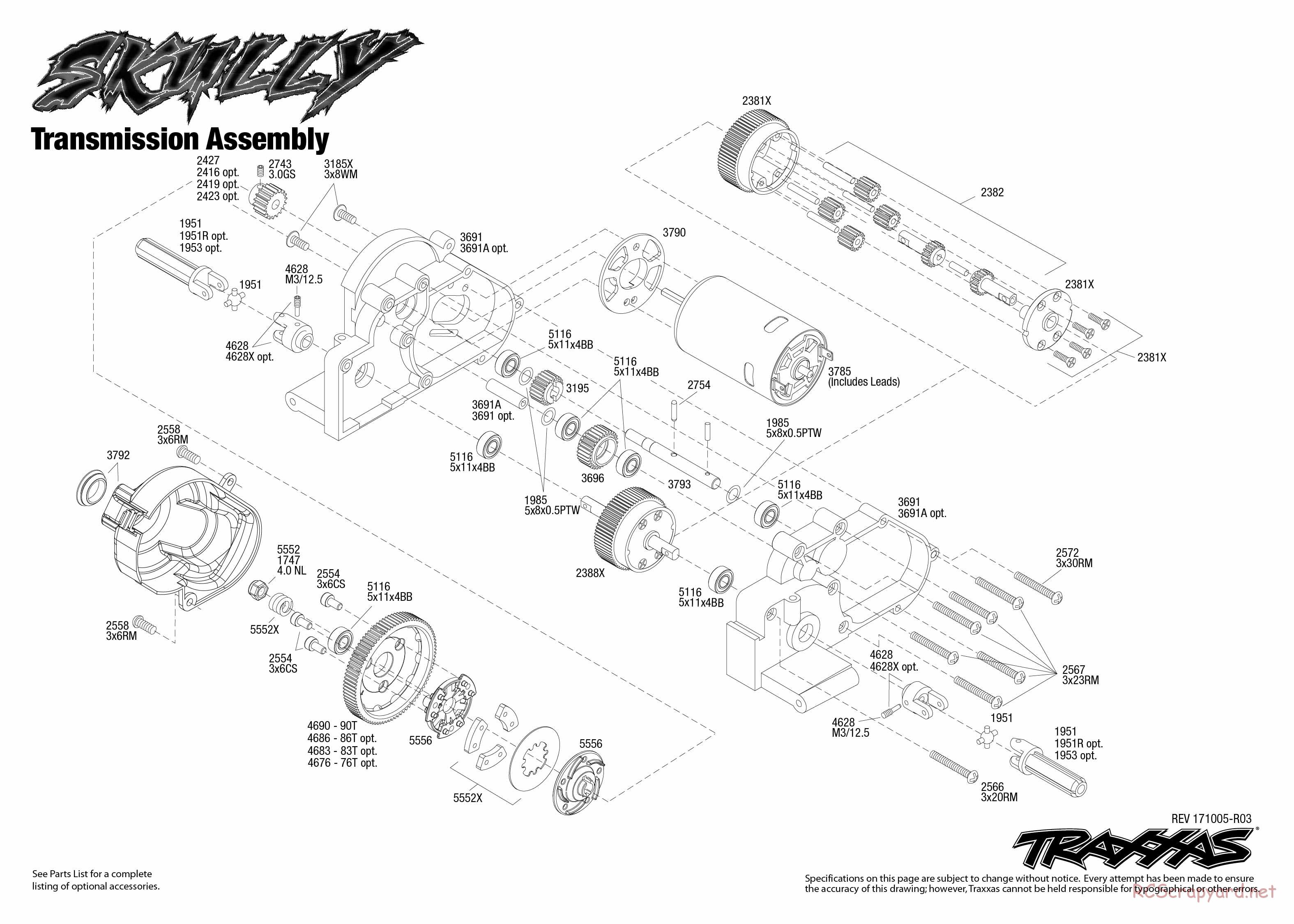 Traxxas - Skully - Exploded Views - Page 4