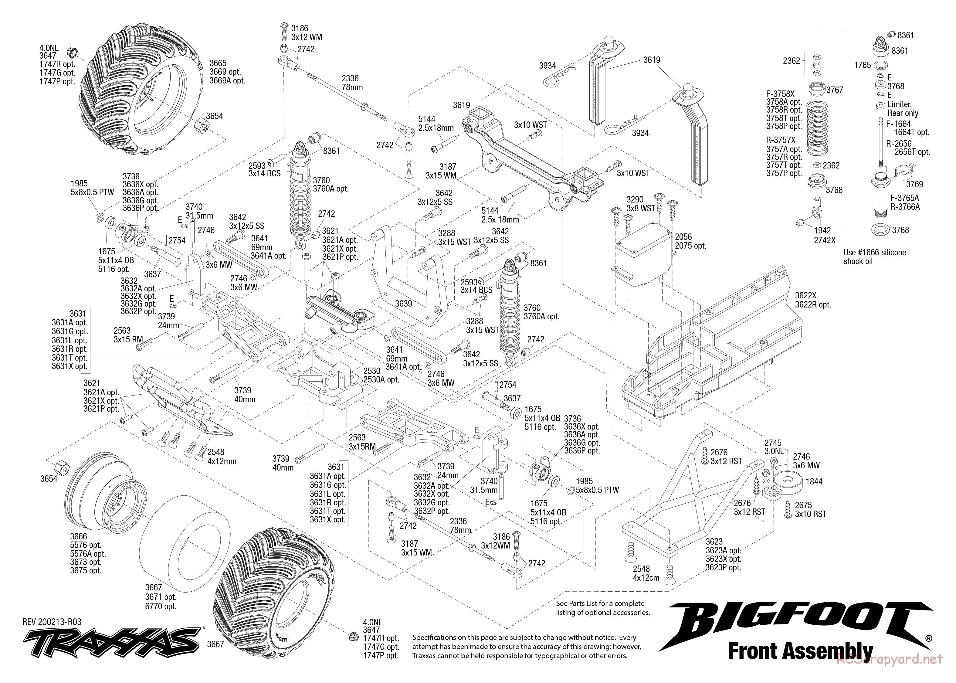 Traxxas - Bigfoot - Exploded Views - Page 2