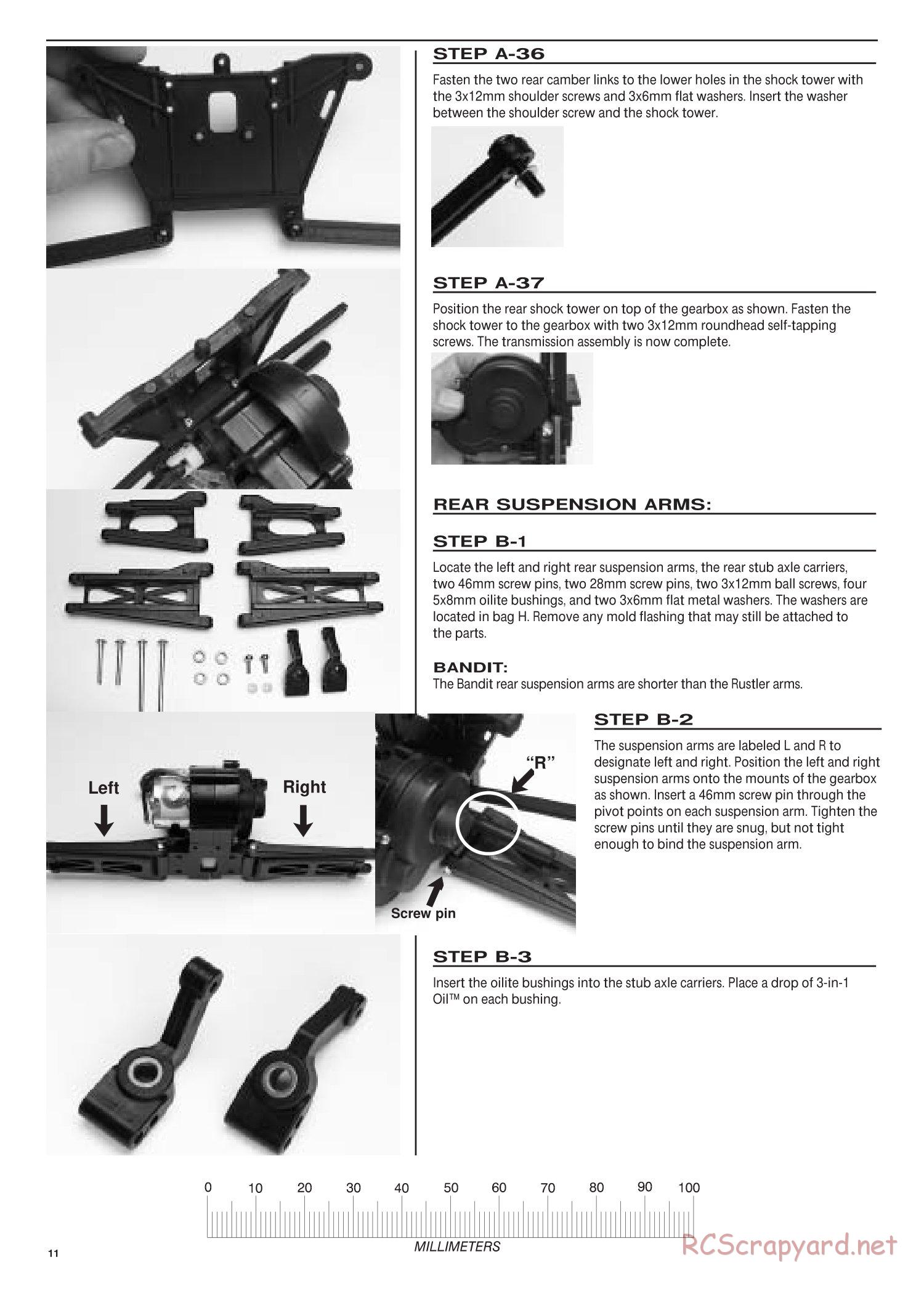 Traxxas - Bandit / Rustler - Manual - Page 11