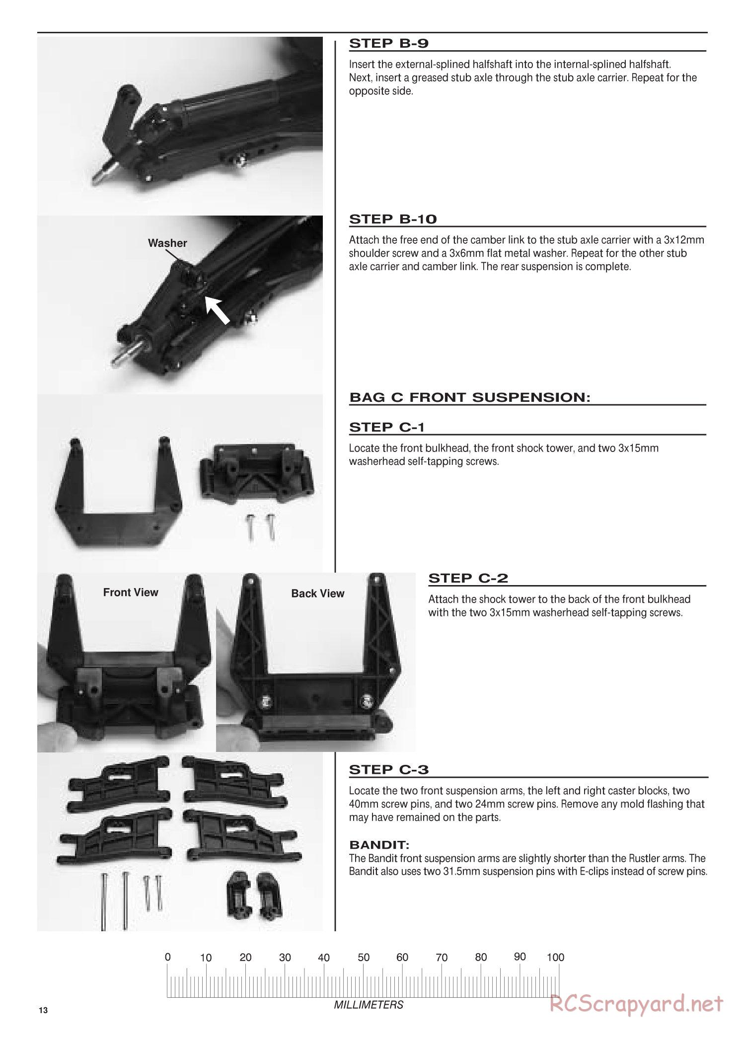 Traxxas - Bandit / Rustler - Manual - Page 13