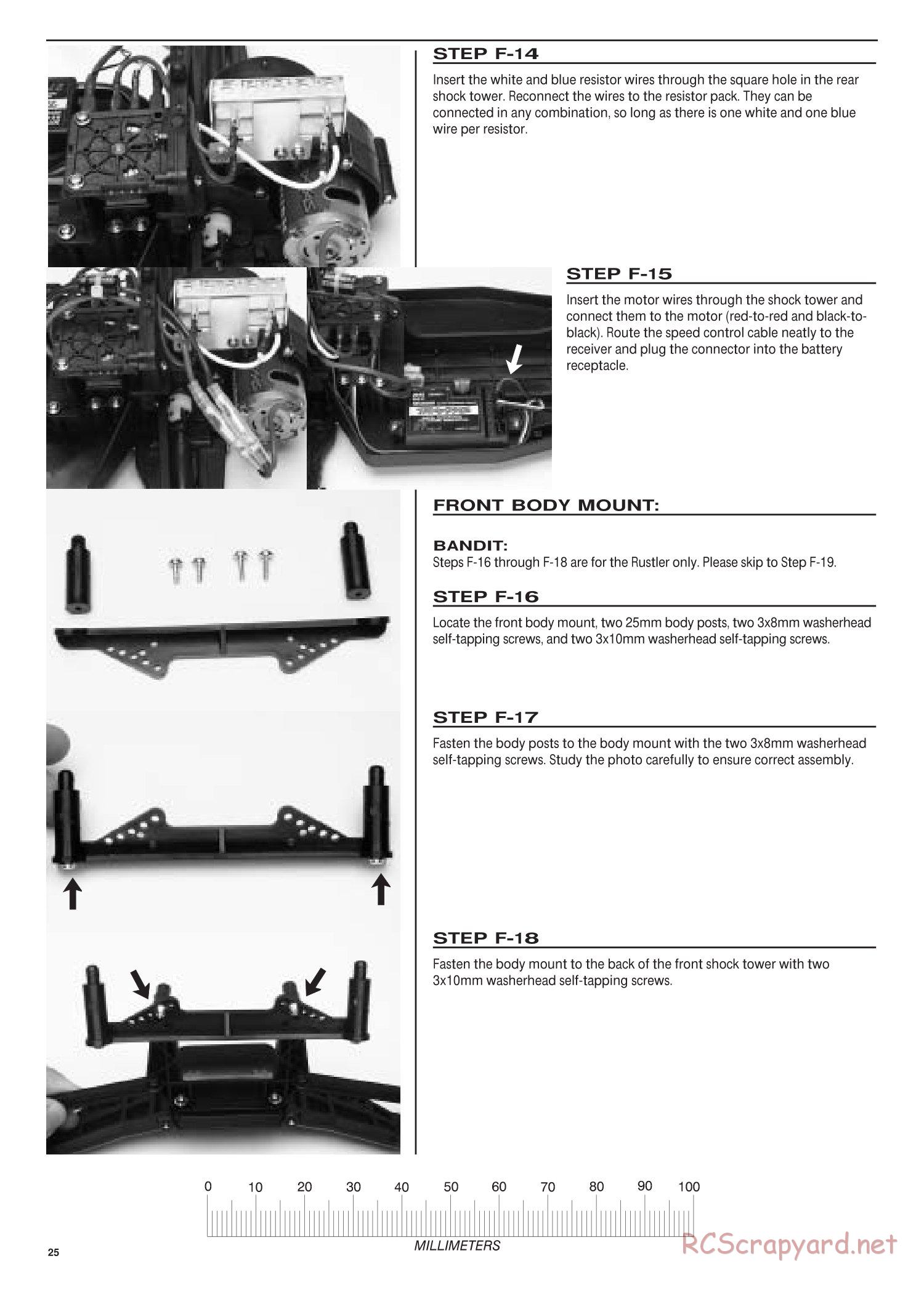 Traxxas - Bandit / Rustler - Manual - Page 25