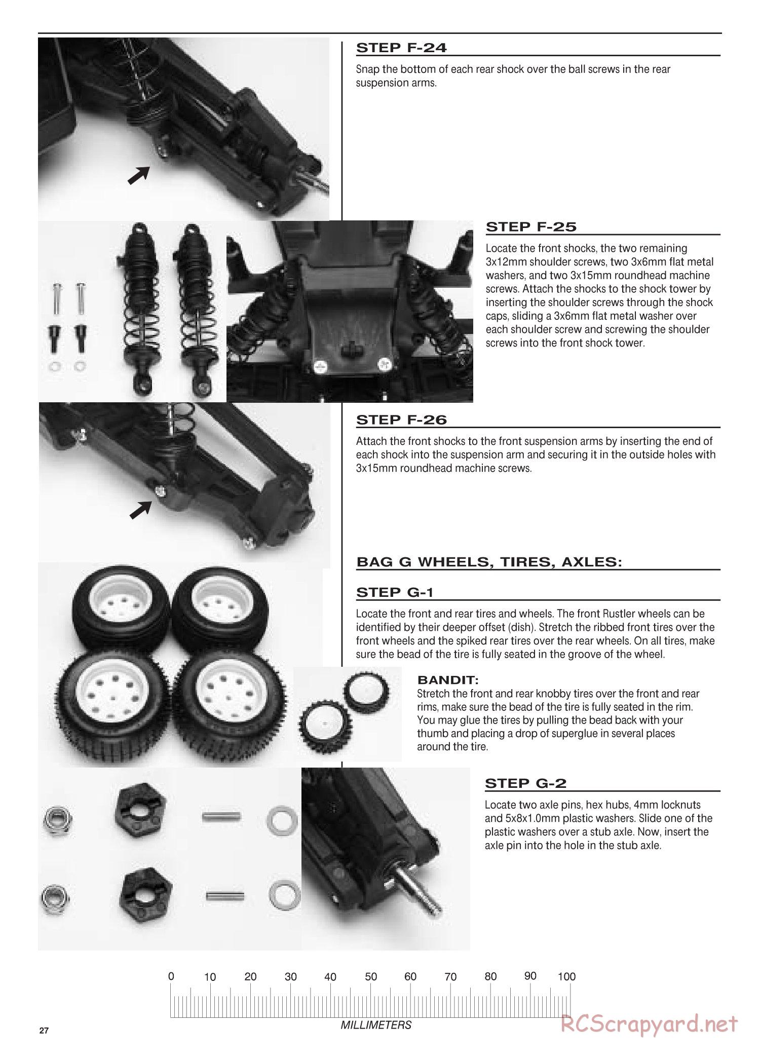 Traxxas - Bandit / Rustler - Manual - Page 27