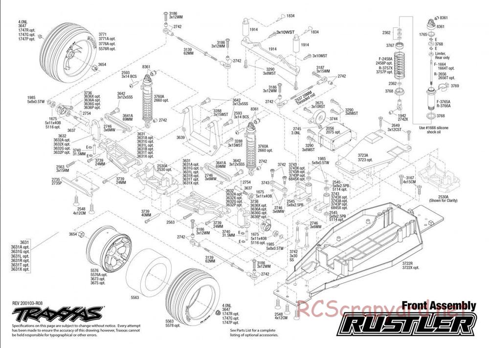 Traxxas - Rustler XL-5 - Exploded Views - Page 2