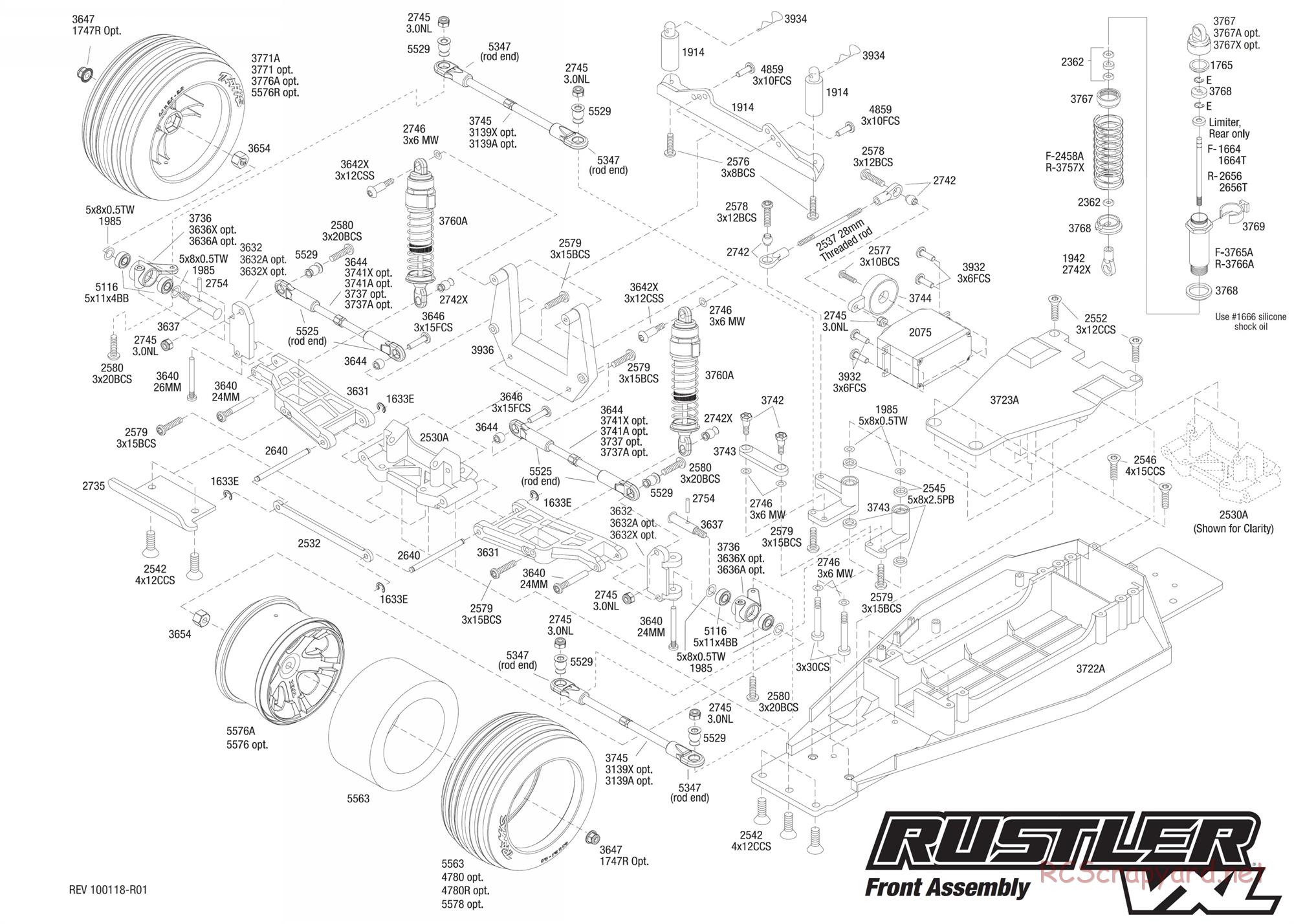 Traxxas - Rustler VXL - Exploded Views - Page 2