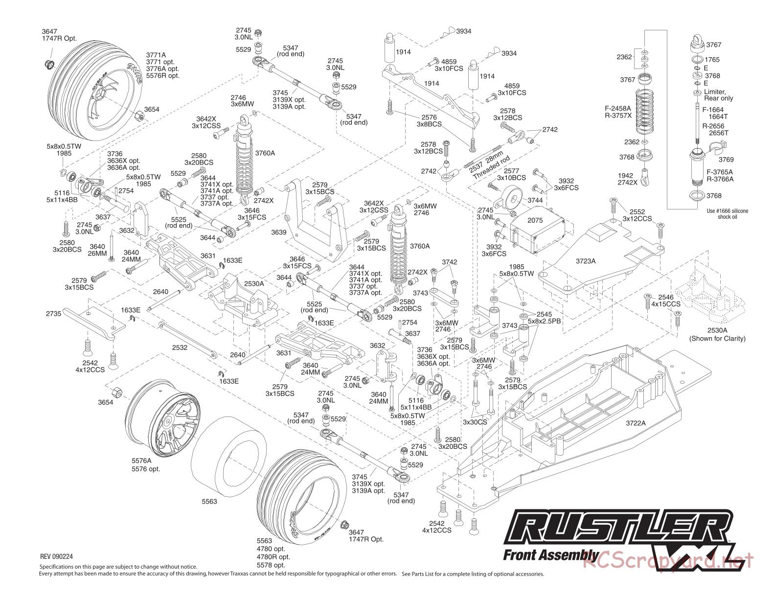 Traxxas - Rustler VXL (2007) - Exploded Views - Page 2