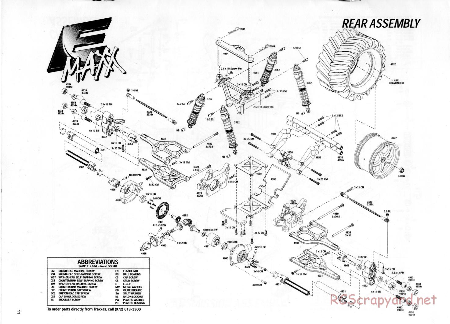 Traxxas - E-Maxx (2000) - Exploded Views - Page 2