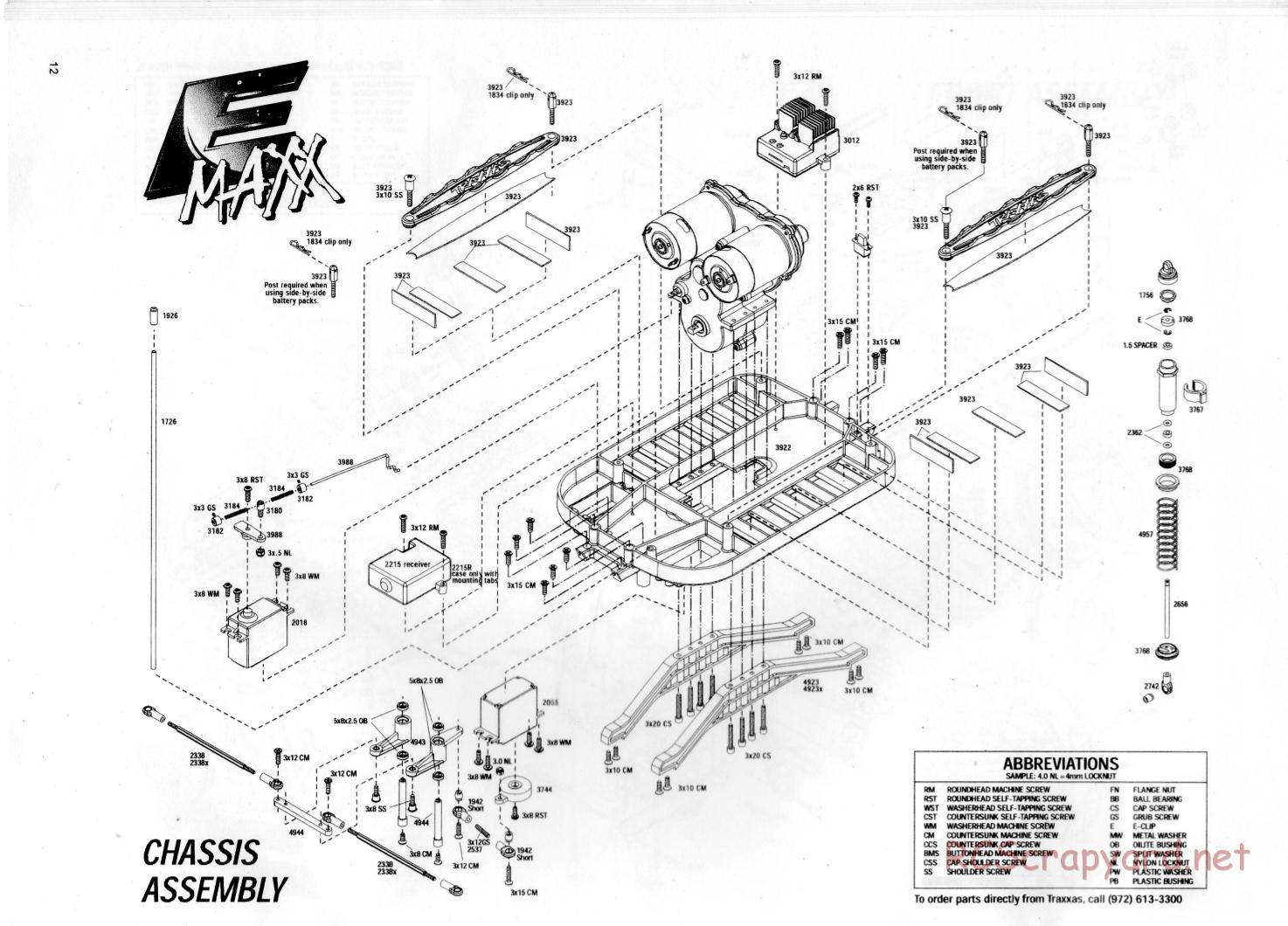 Traxxas - E-Maxx (2000) - Exploded Views - Page 3