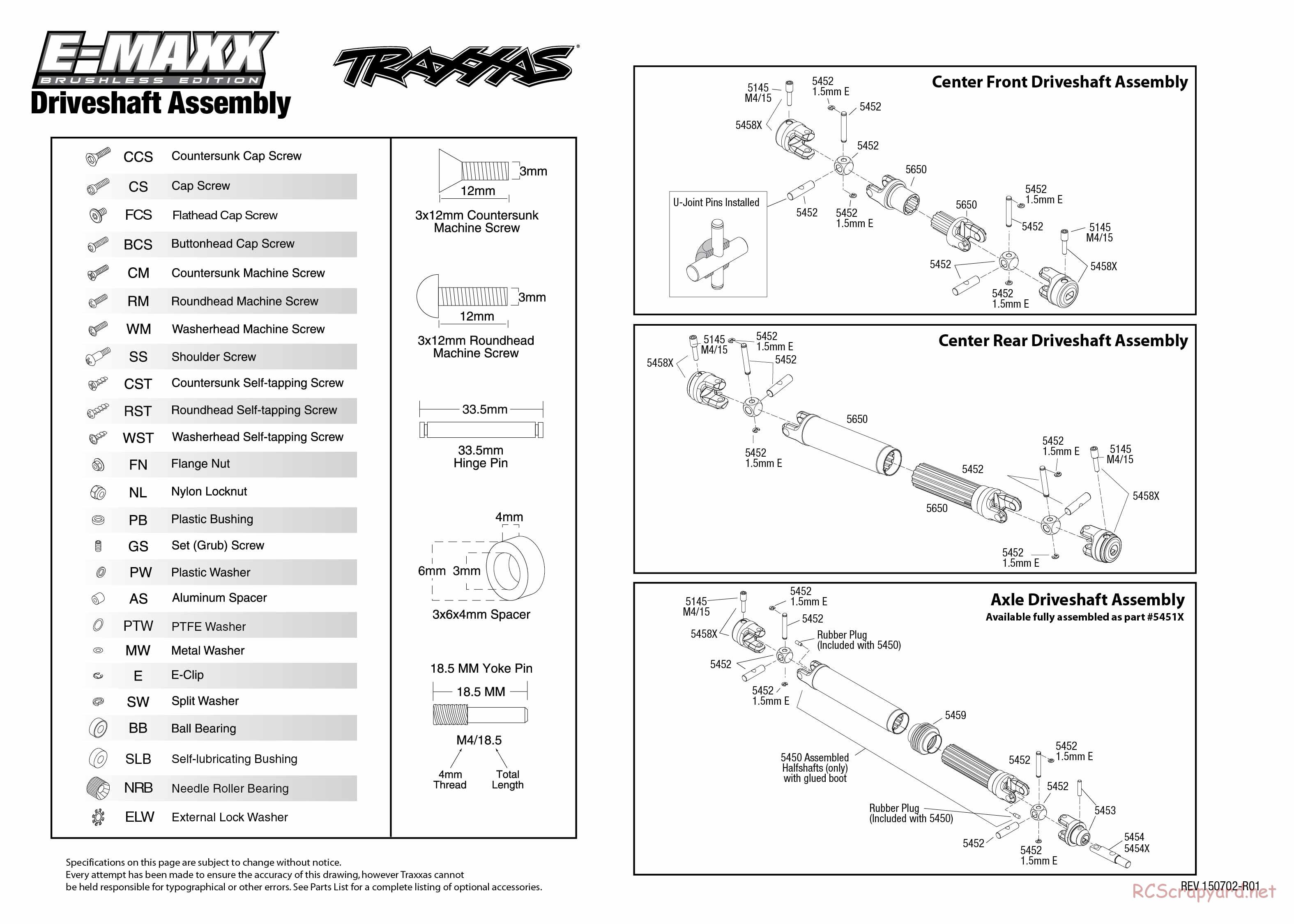 Traxxas - E-Maxx Brushless (2015) - Exploded Views - Page 5
