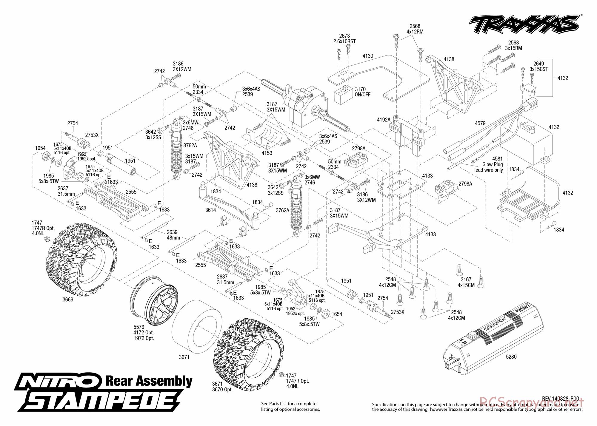Traxxas - Nitro Stampede (2015) - Exploded Views - Page 3