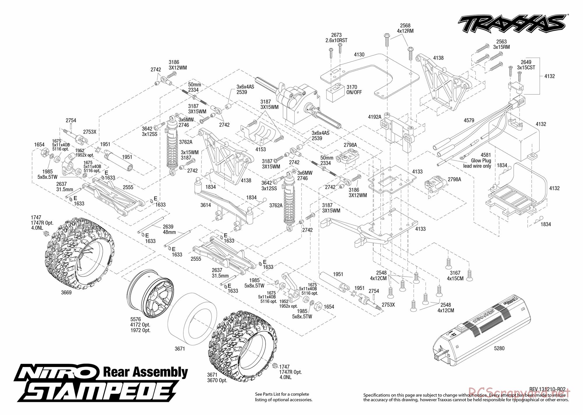 Traxxas - Nitro Stampede (2013) - Exploded Views - Page 3