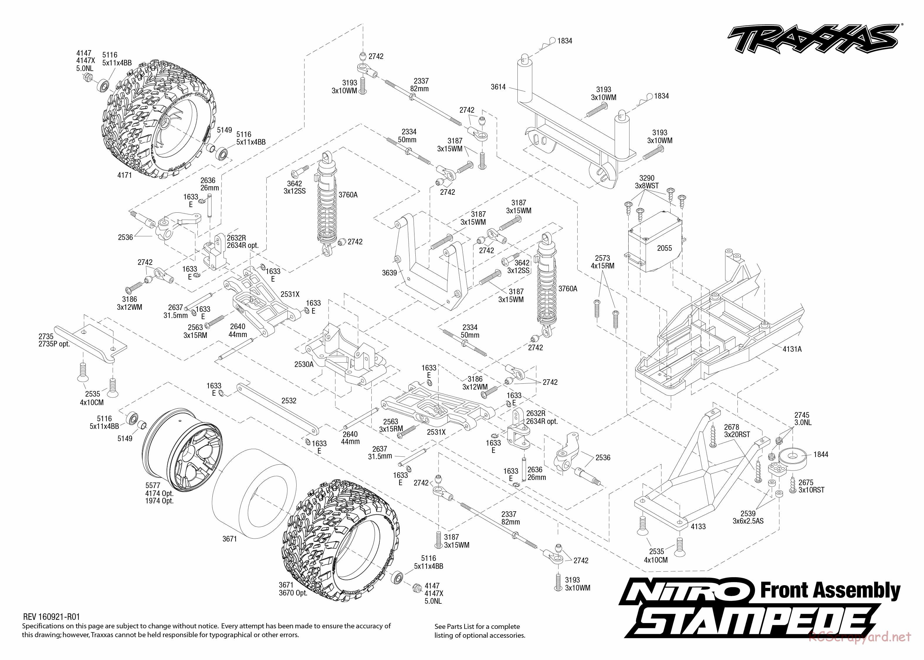 Traxxas - Nitro Stampede TSM - Exploded Views - Page 2