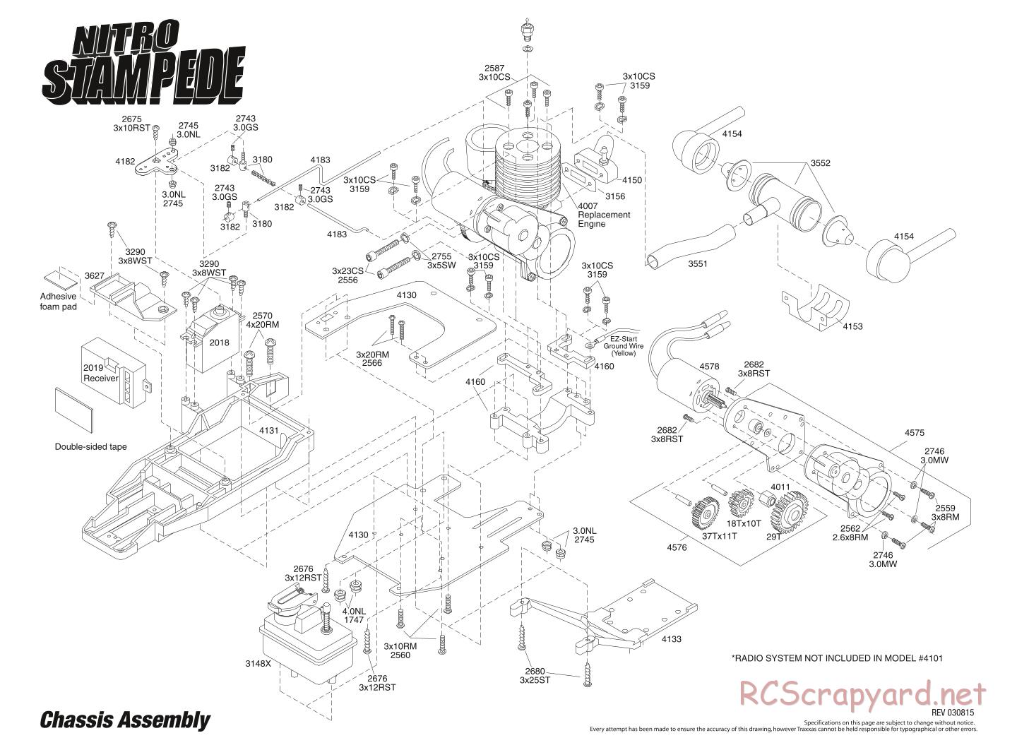 Traxxas - Nitro Stampede - Exploded Views - Page 1