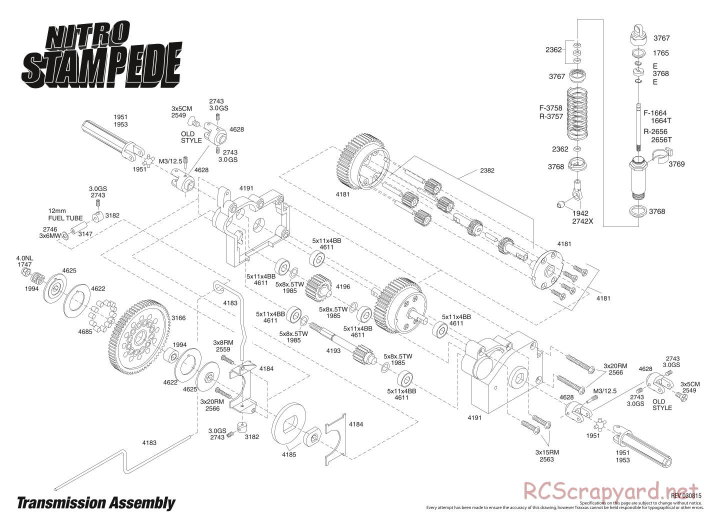 Traxxas - Nitro Stampede - Exploded Views - Page 3