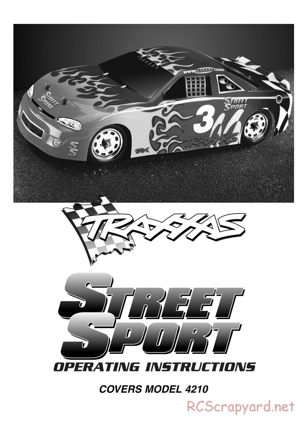 Traxxas - Street Sport - Manual - Page 1