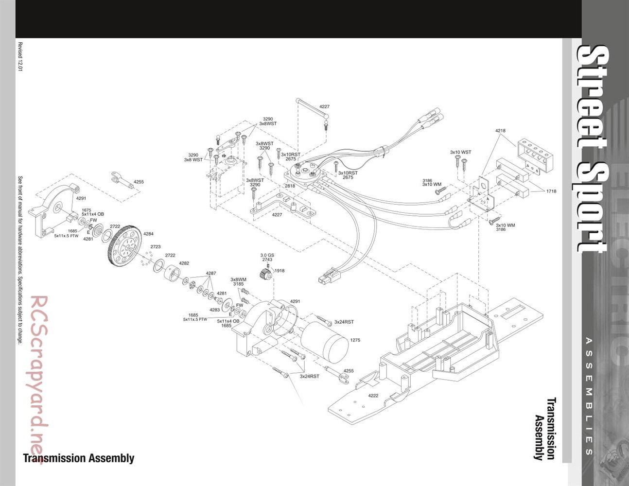 Traxxas - Street Sport - Exploded Views - Page 1