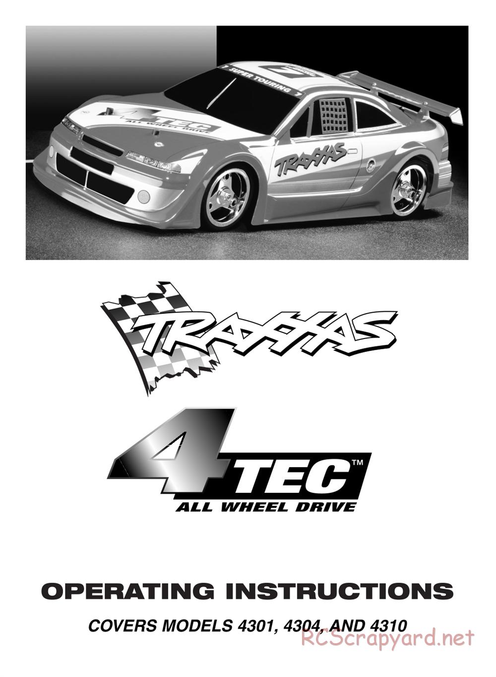 Traxxas - 4-Tec - Manual - Page 1