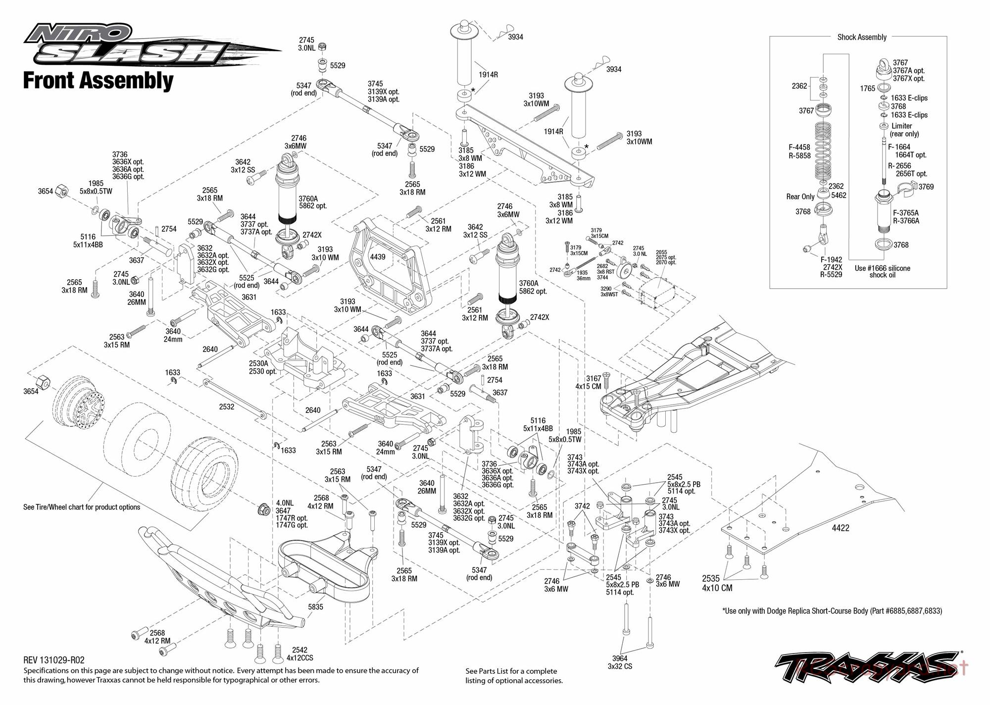 Traxxas - Nitro Slash (2012) - Exploded Views - Page 2