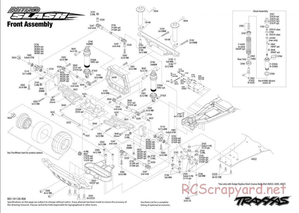 Traxxas - Nitro Slash TSM (2015) - Exploded Views - Page 2