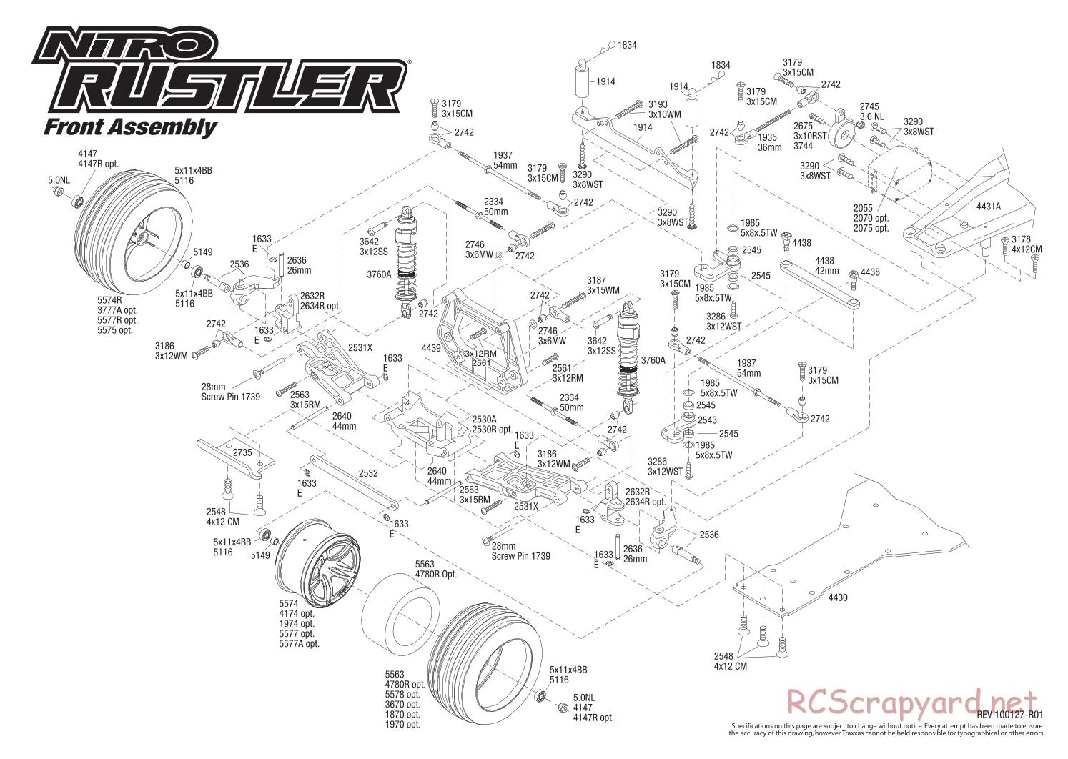 Traxxas - Nitro Rustler (2010) - Exploded Views - Page 2