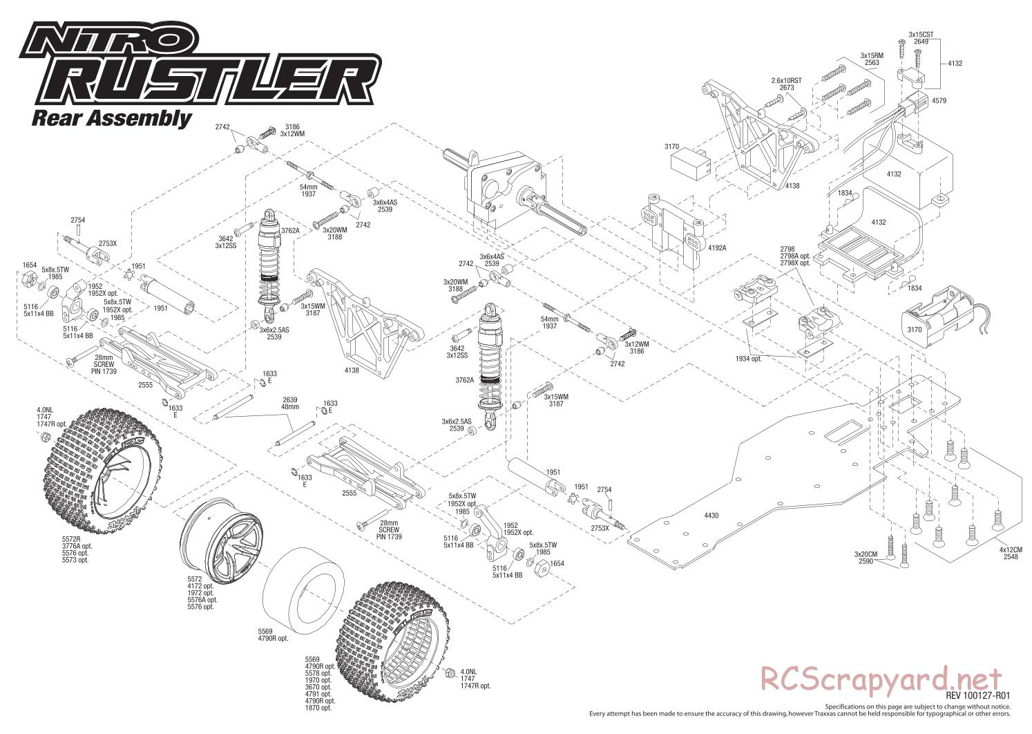 Traxxas - Nitro Rustler (2010) - Exploded Views - Page 3