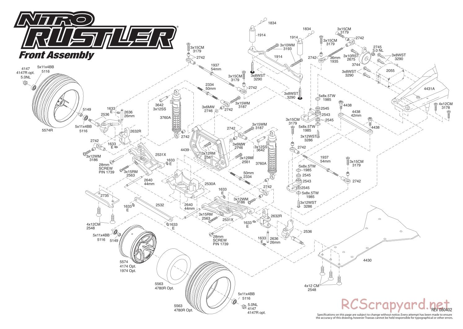 Traxxas - Nitro Rustler (2012) - Exploded Views - Page 2