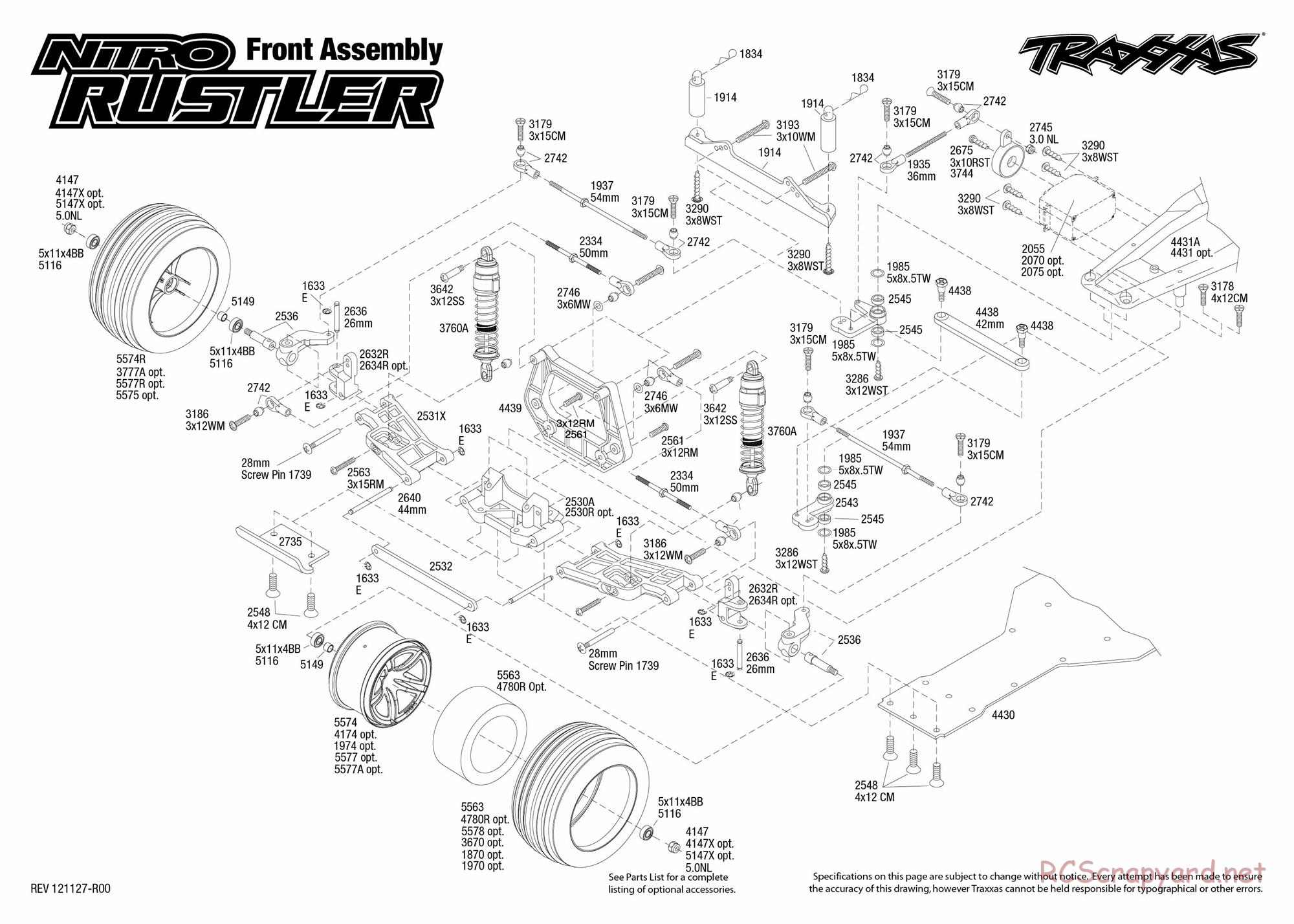 Traxxas - Nitro Rustler (2013) - Exploded Views - Page 2