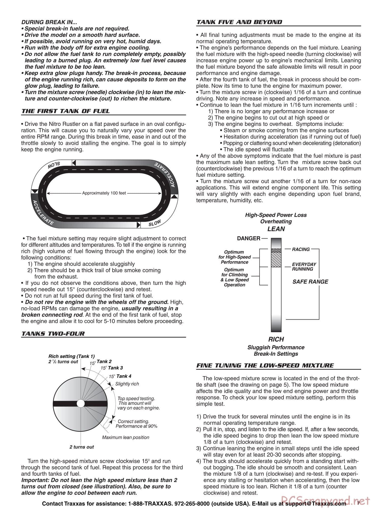 Traxxas - Nitro Rustler - Manual - Page 7