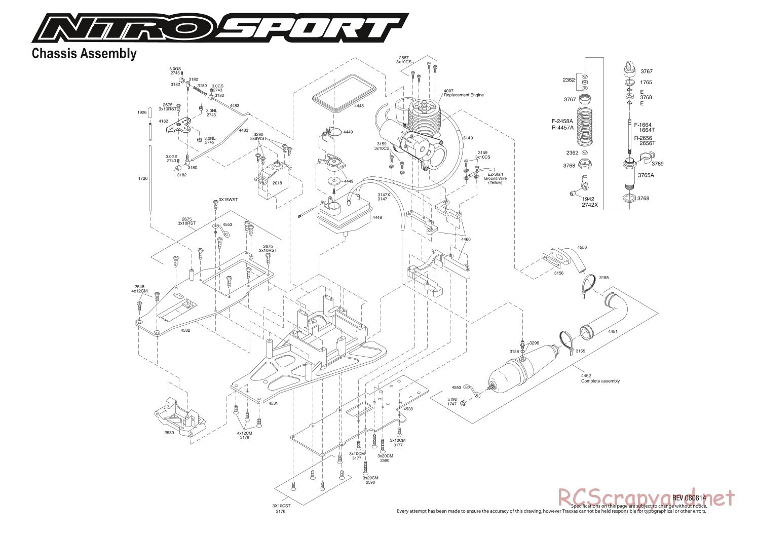 Traxxas - Nitro Sport - Exploded Views - Page 1