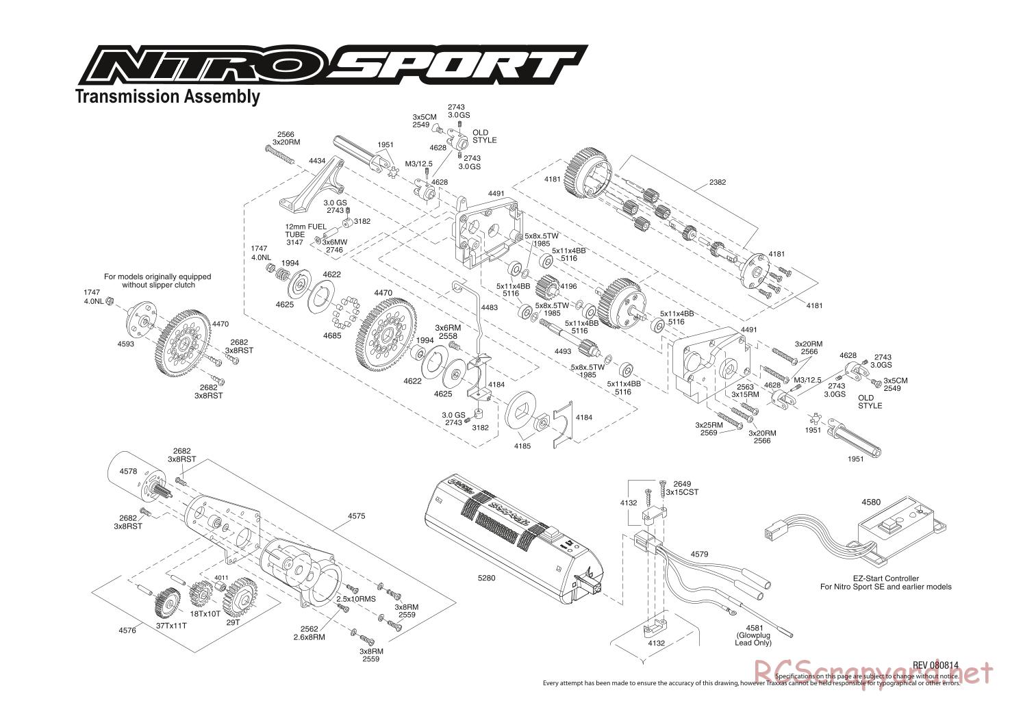 Traxxas - Nitro Sport - Exploded Views - Page 4
