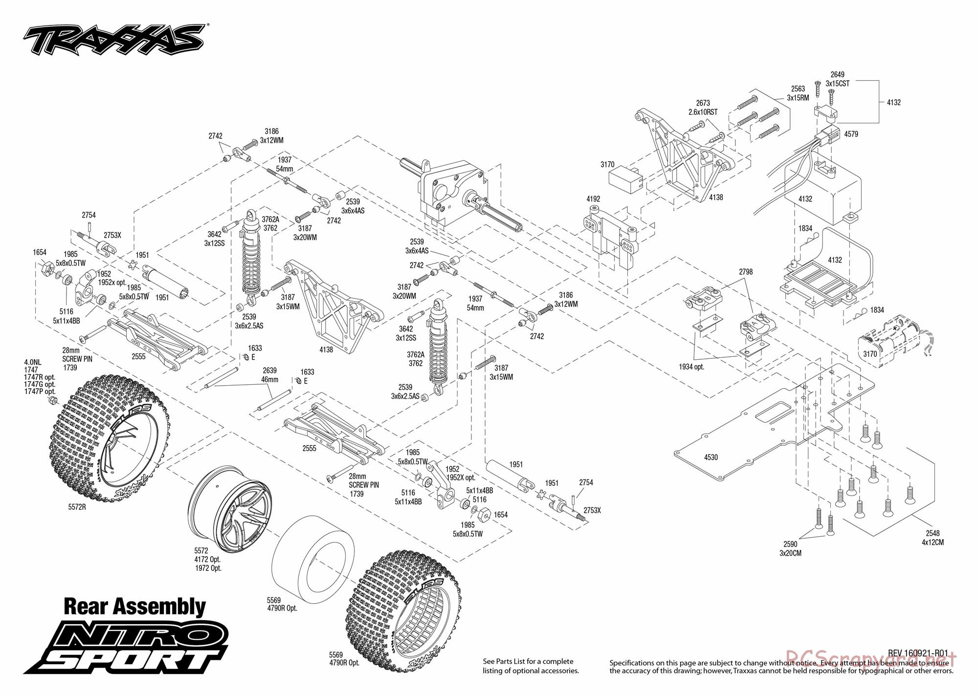 Traxxas - Nitro Sport (2015) - Exploded Views - Page 3