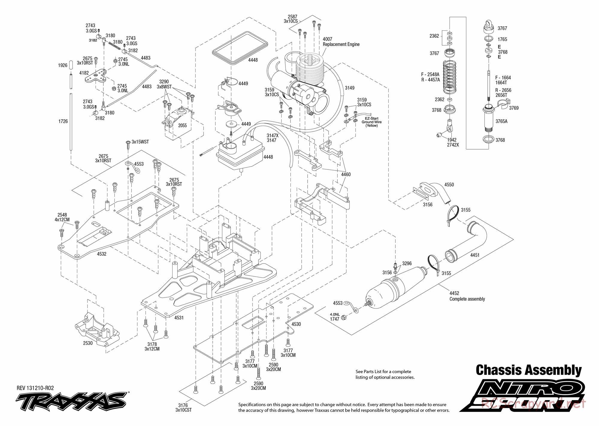 Traxxas - Nitro Sport (2013) - Exploded Views - Page 1