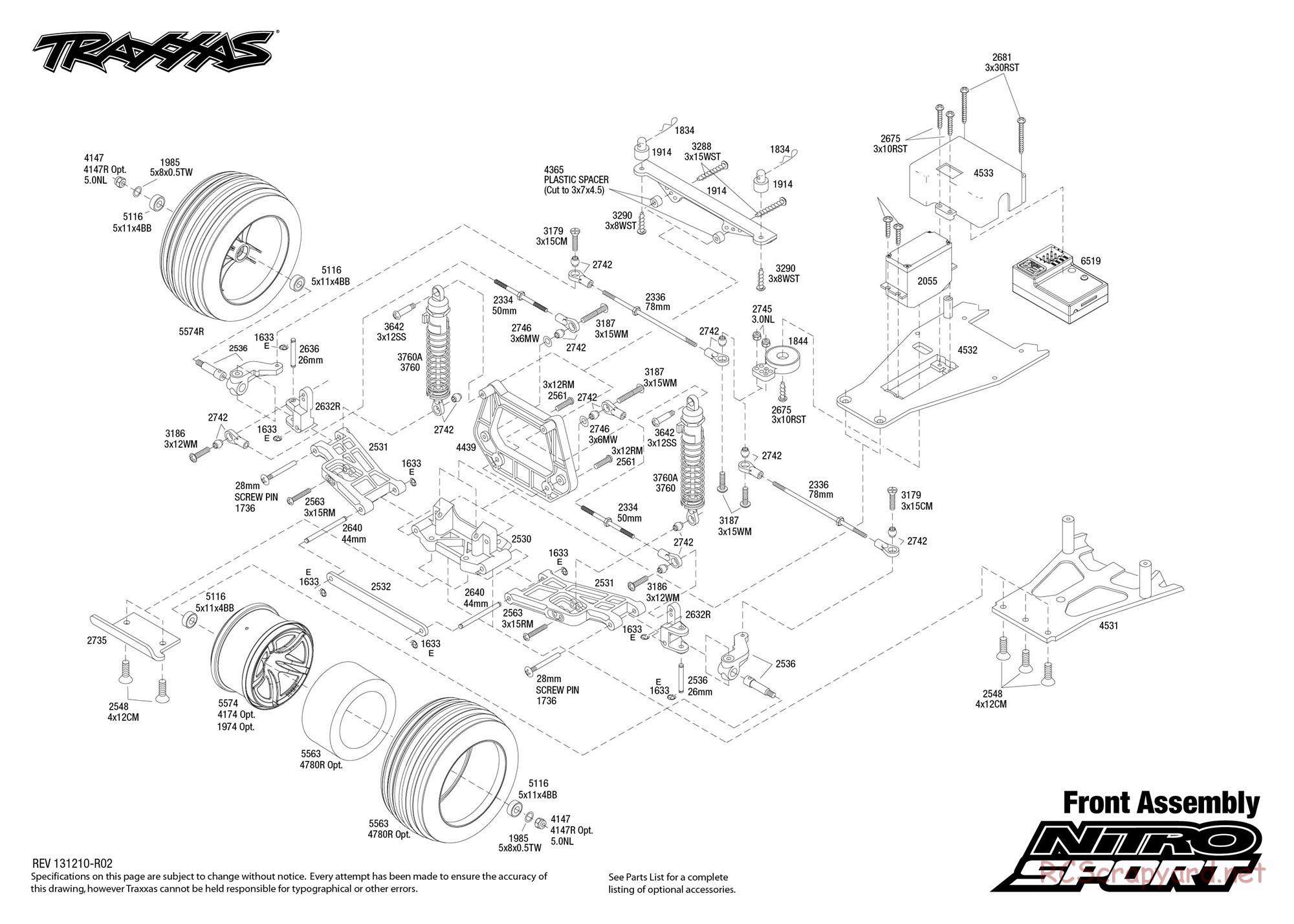 Traxxas - Nitro Sport (2013) - Exploded Views - Page 2