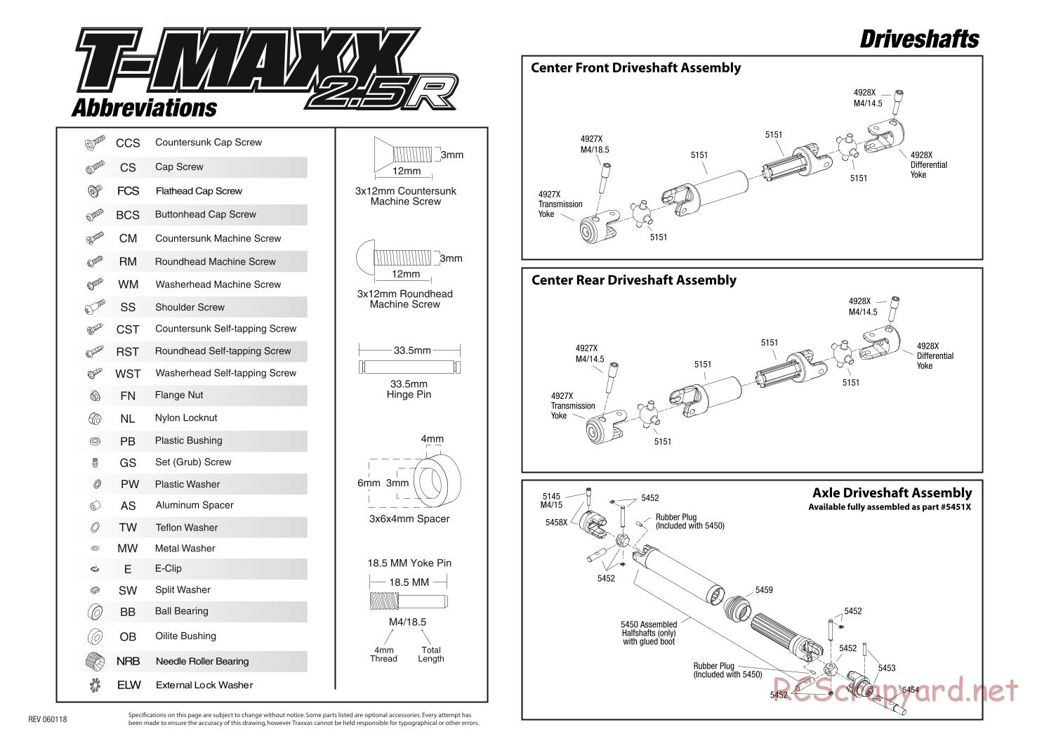 Traxxas - T-Maxx 2.5R (2006) - Exploded Views - Page 2