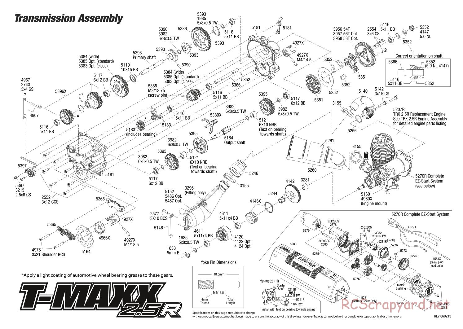 Traxxas - T-Maxx 2.5R (2006) - Exploded Views - Page 3