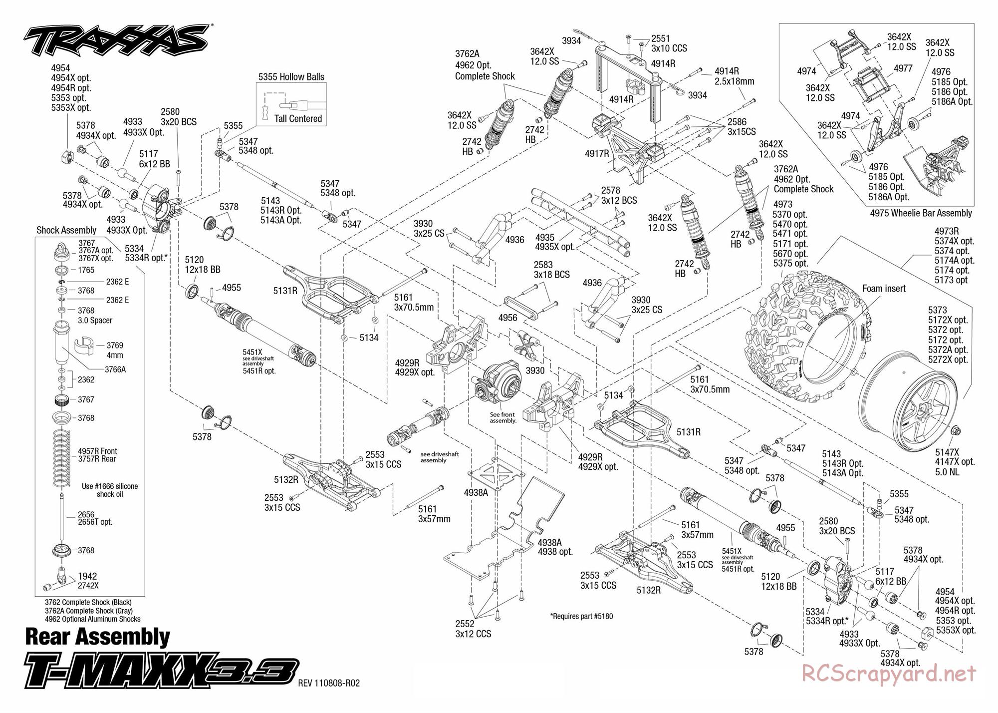 Traxxas - T-Maxx 3.3 (2010) - Exploded Views - Page 4