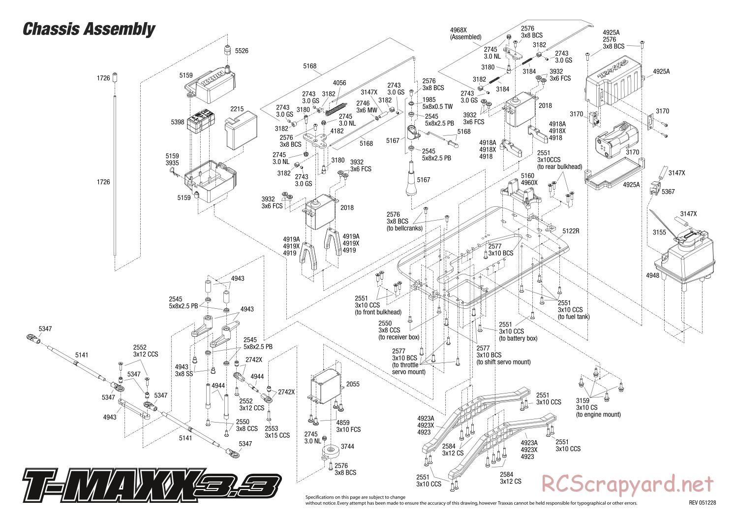 Traxxas - T-Maxx 3.3 (2006) - Exploded Views - Page 2