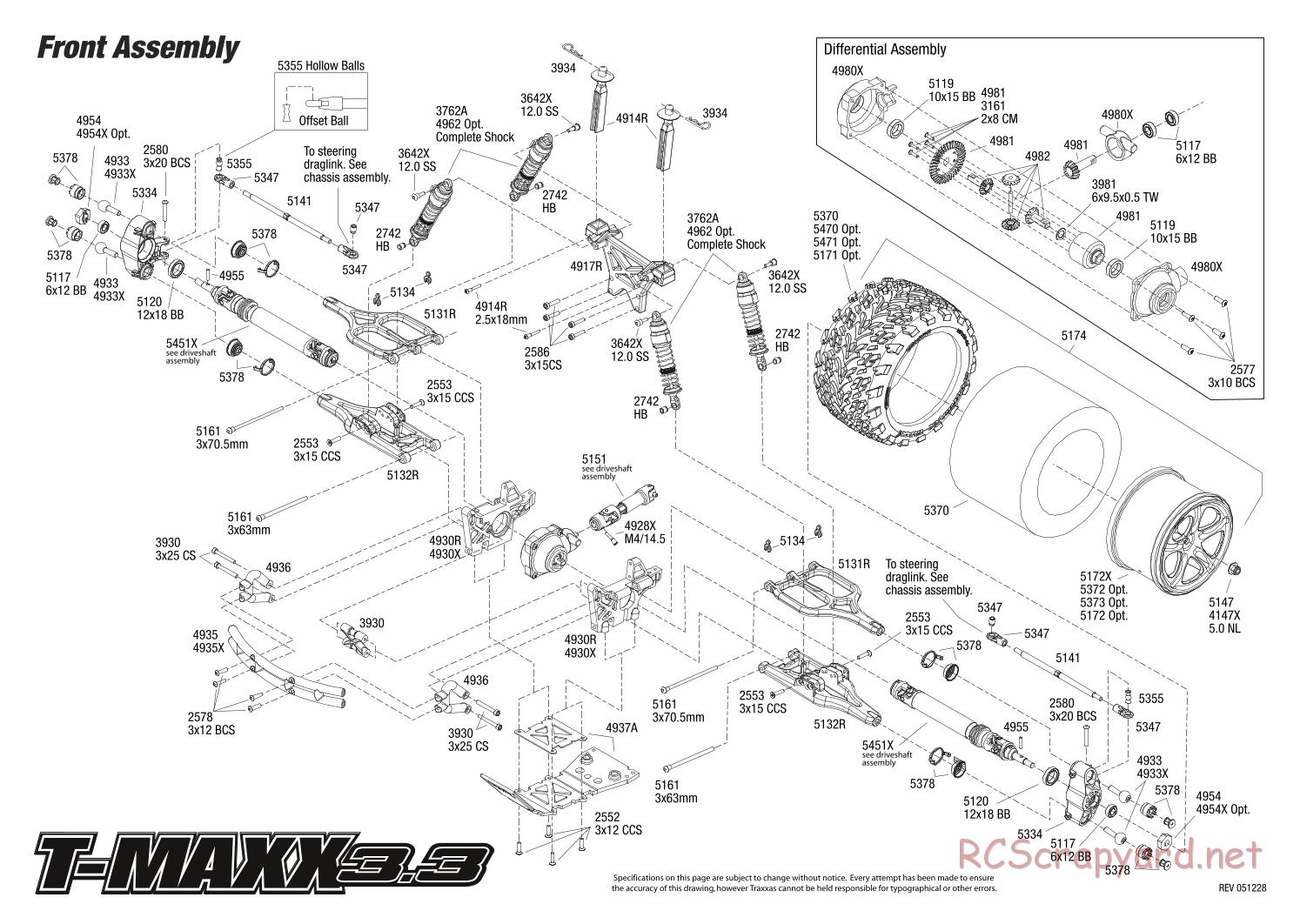 Traxxas - T-Maxx 3.3 (2006) - Exploded Views - Page 3