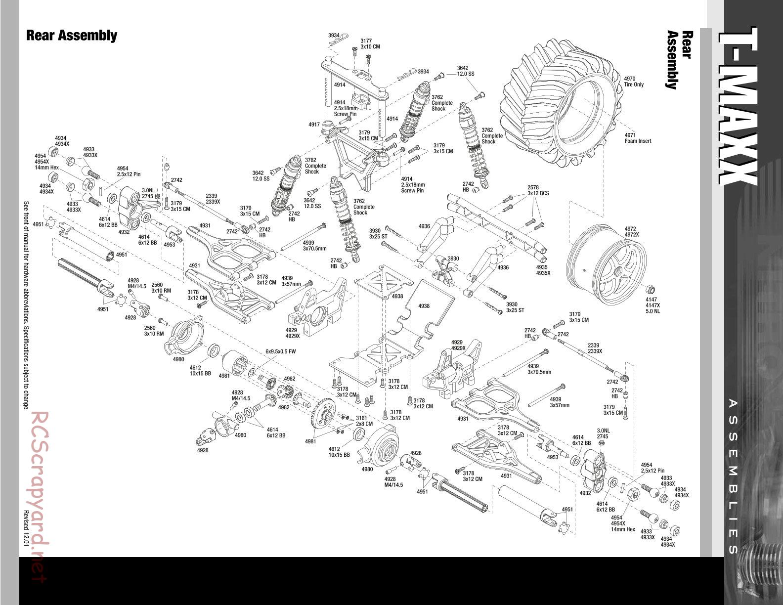 Traxxas - T-Maxx (2000) - Exploded Views - Page 2