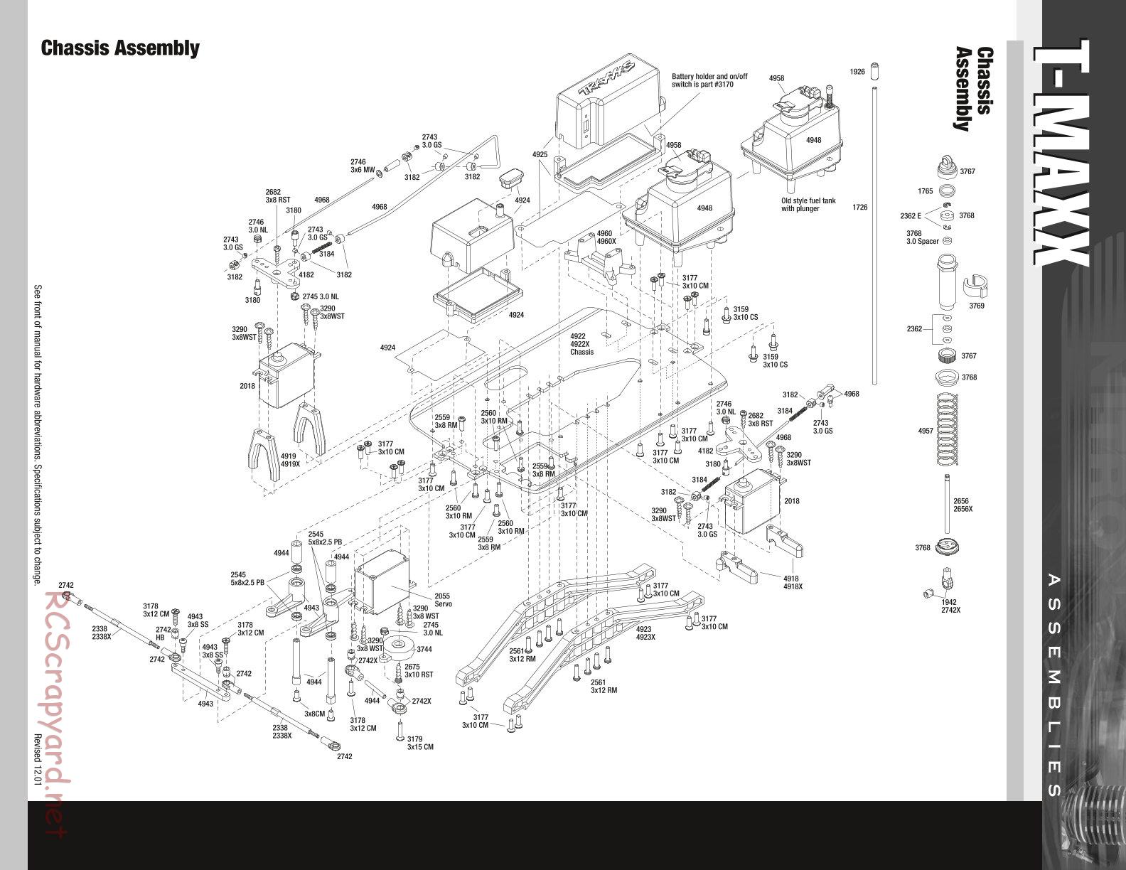 Traxxas - T-Maxx (2000) - Exploded Views - Page 4