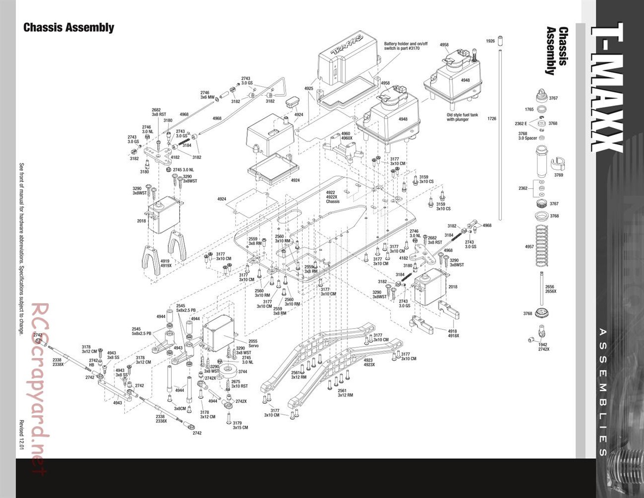 Traxxas - T-Maxx (1999) - Exploded Views - Page 1