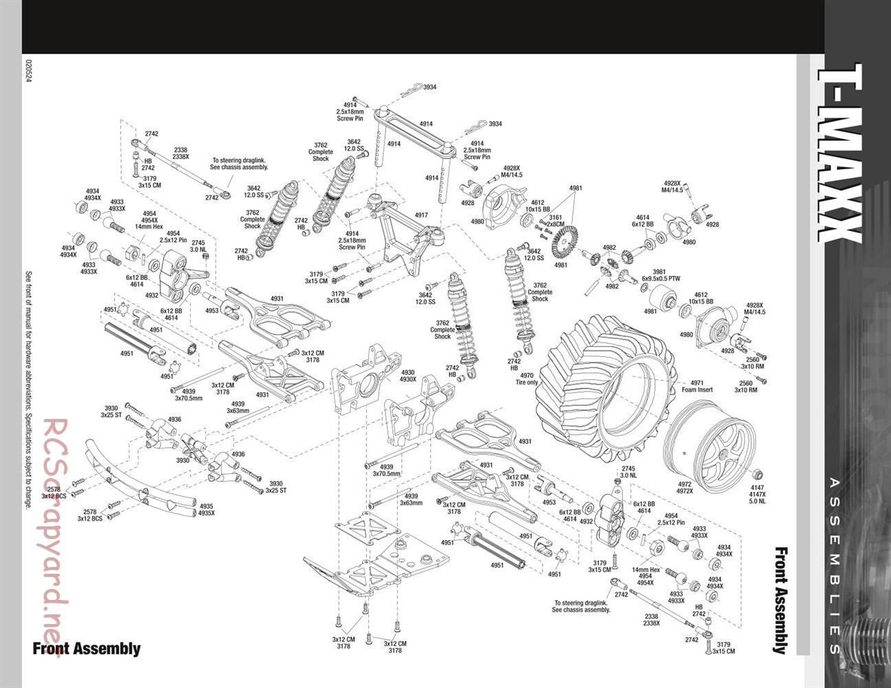 Traxxas - T-Maxx (1999) - Exploded Views - Page 2