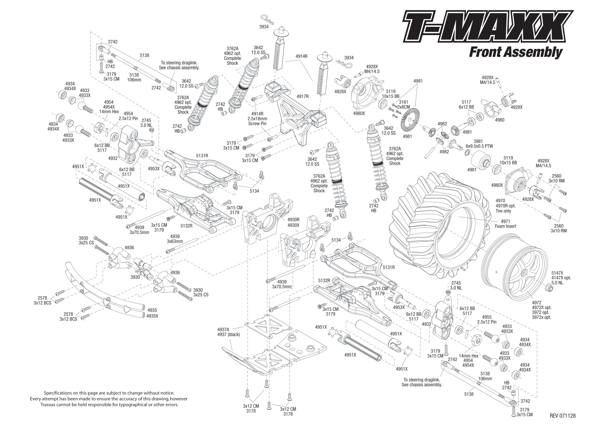 Traxxas - T-Maxx Classic (2008) - Exploded Views - Page 4